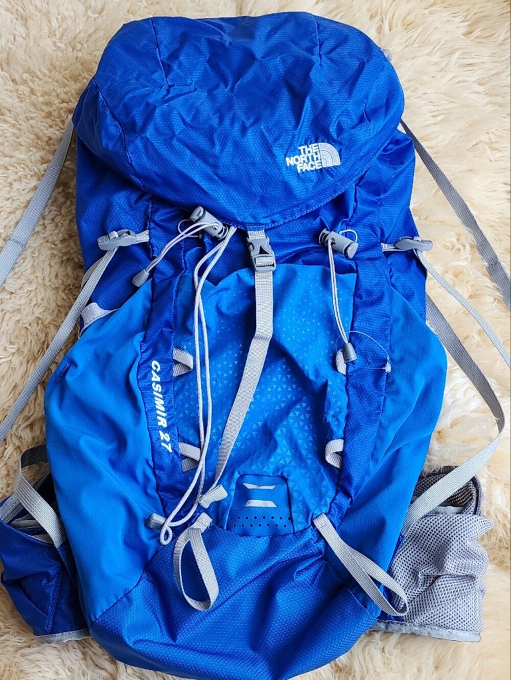 The North Face Blue Casimir Daypack with Gray Accents